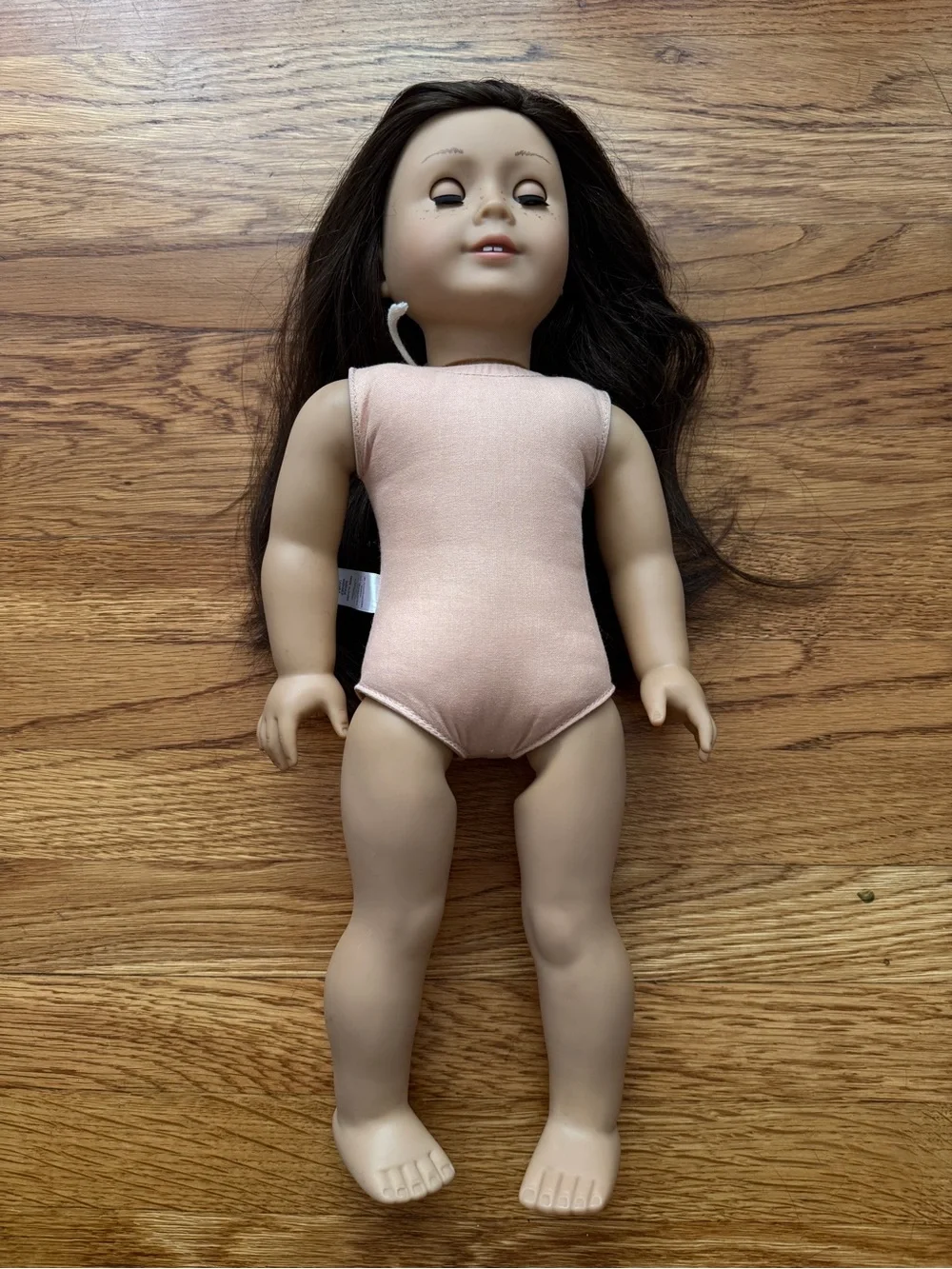 American Girl doll with freckles